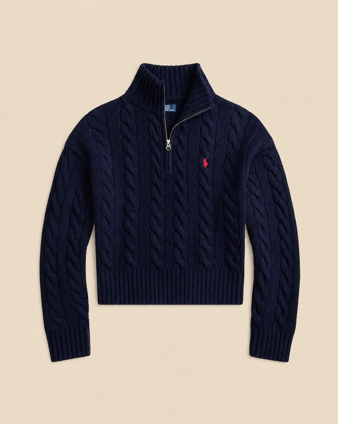 Suéter Trenzado con Cierre 1/4 Polo Ralph Lauren