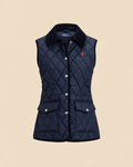 Chaleco Acolchado con Cuello de Pana Ralph Lauren