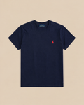 Camiseta de Algodón de Cuello Redondo