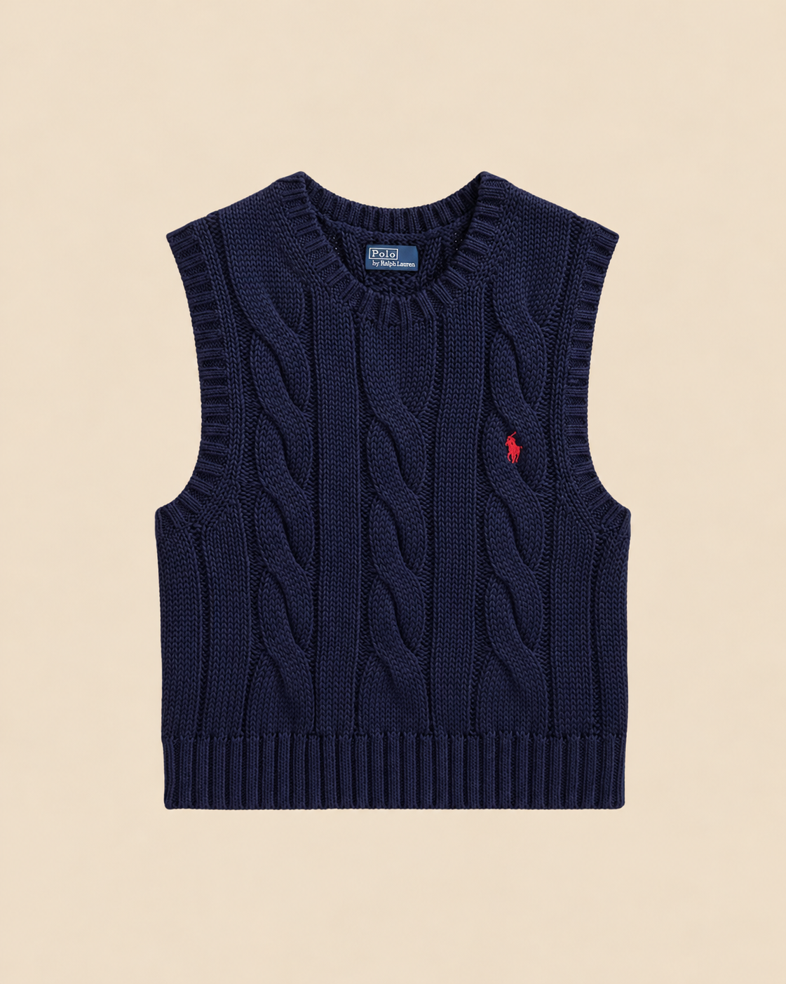 Chaleco Trenzado Sin Mangas Ralph Lauren