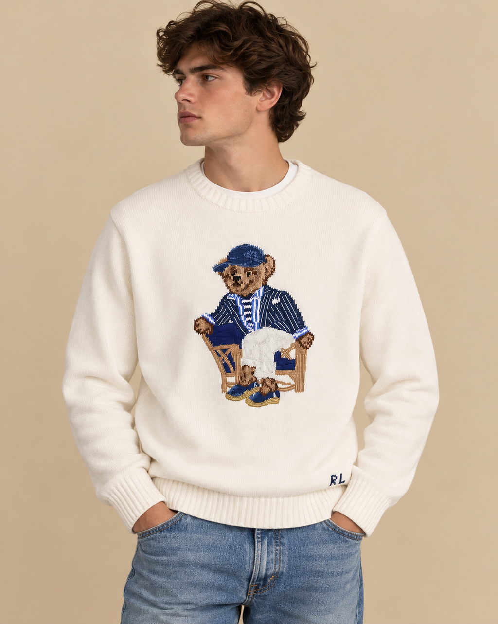 Suéter de algodón Polo Bear