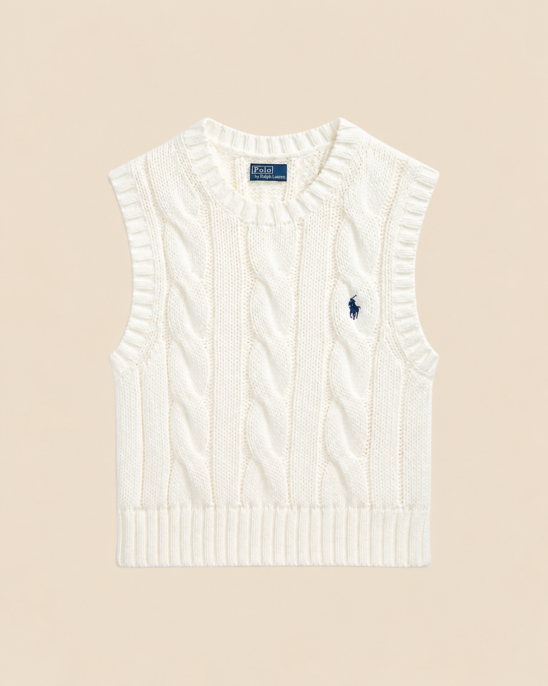 Chaleco Trenzado Sin Mangas Ralph Lauren