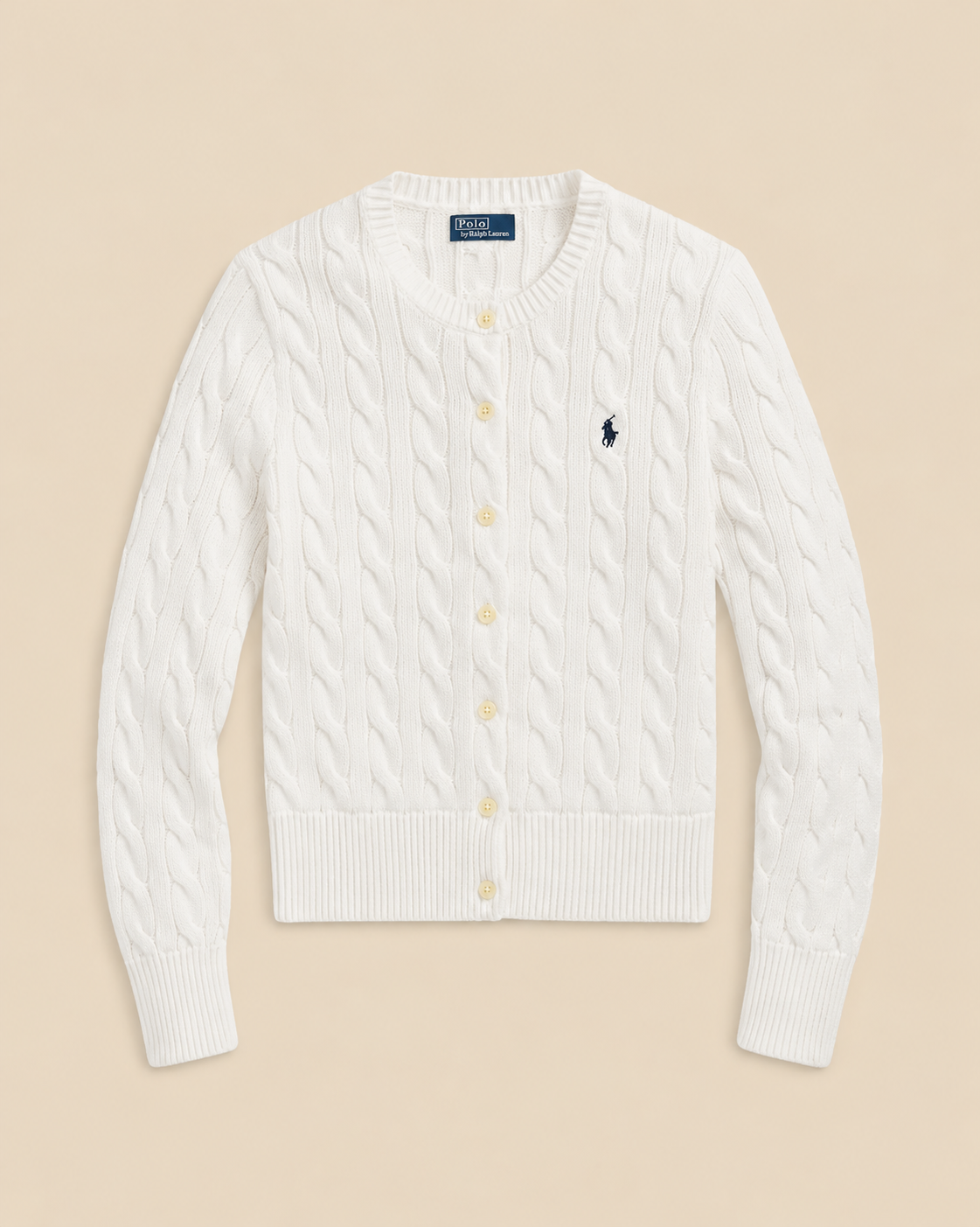 Suéter Trenzado con Botones Polo Ralph Lauren