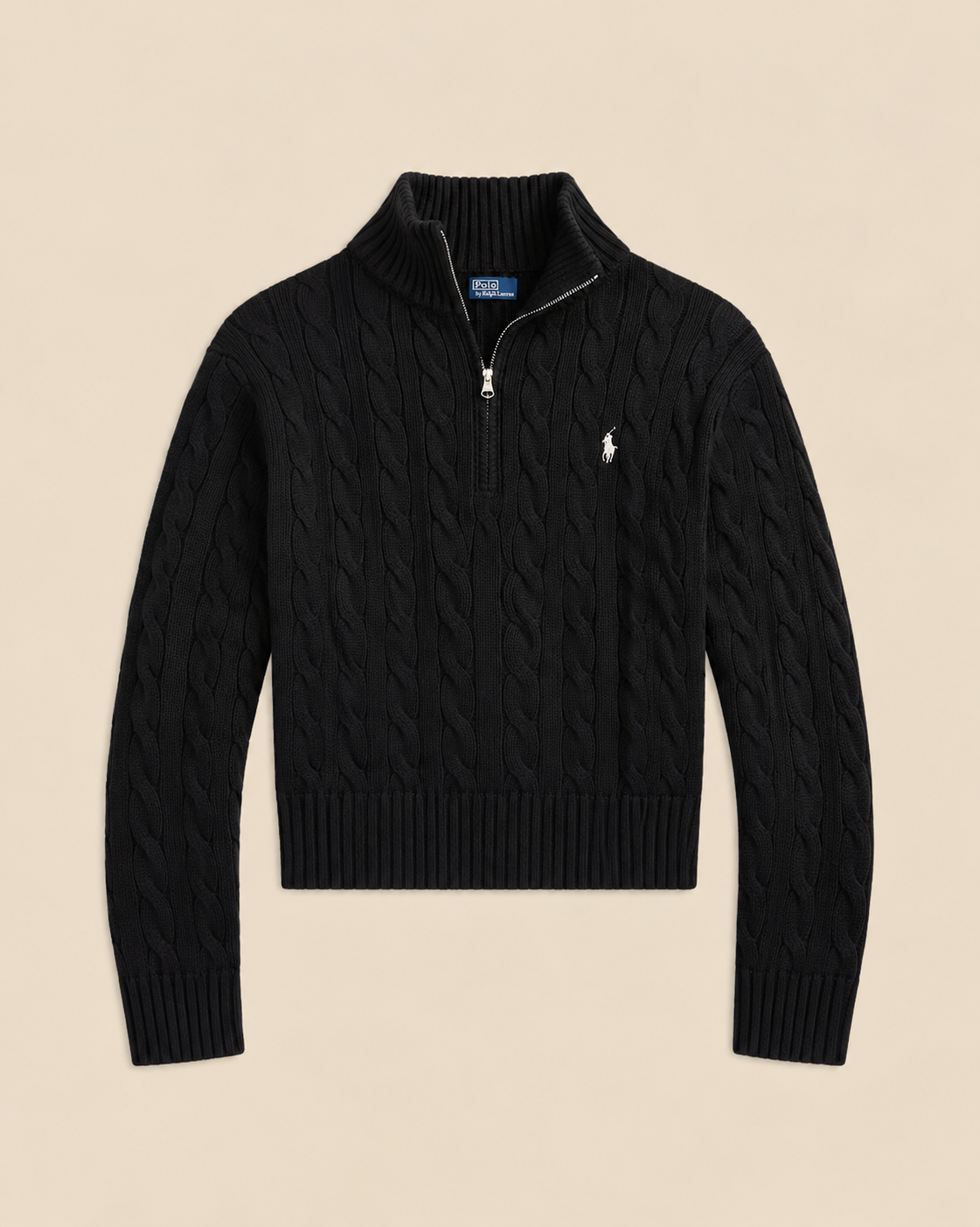 Suéter Trenzado con Cierre 1/4 Polo Ralph Lauren