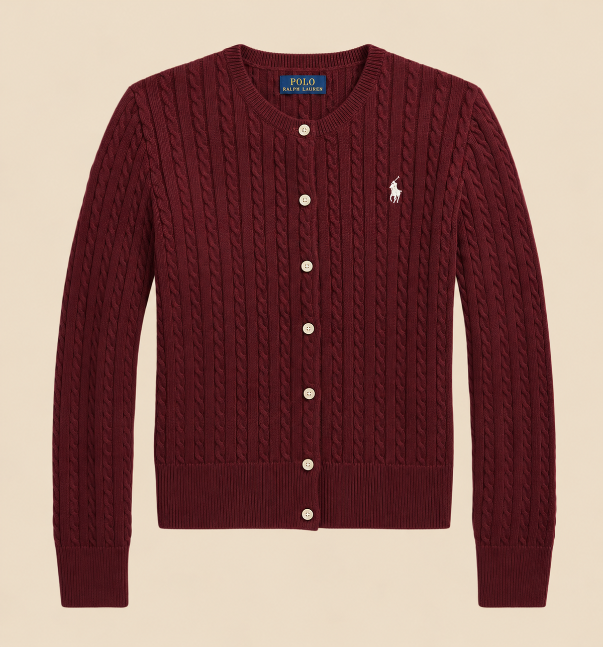 Suéter Trenzado con Botones Polo Ralph Lauren