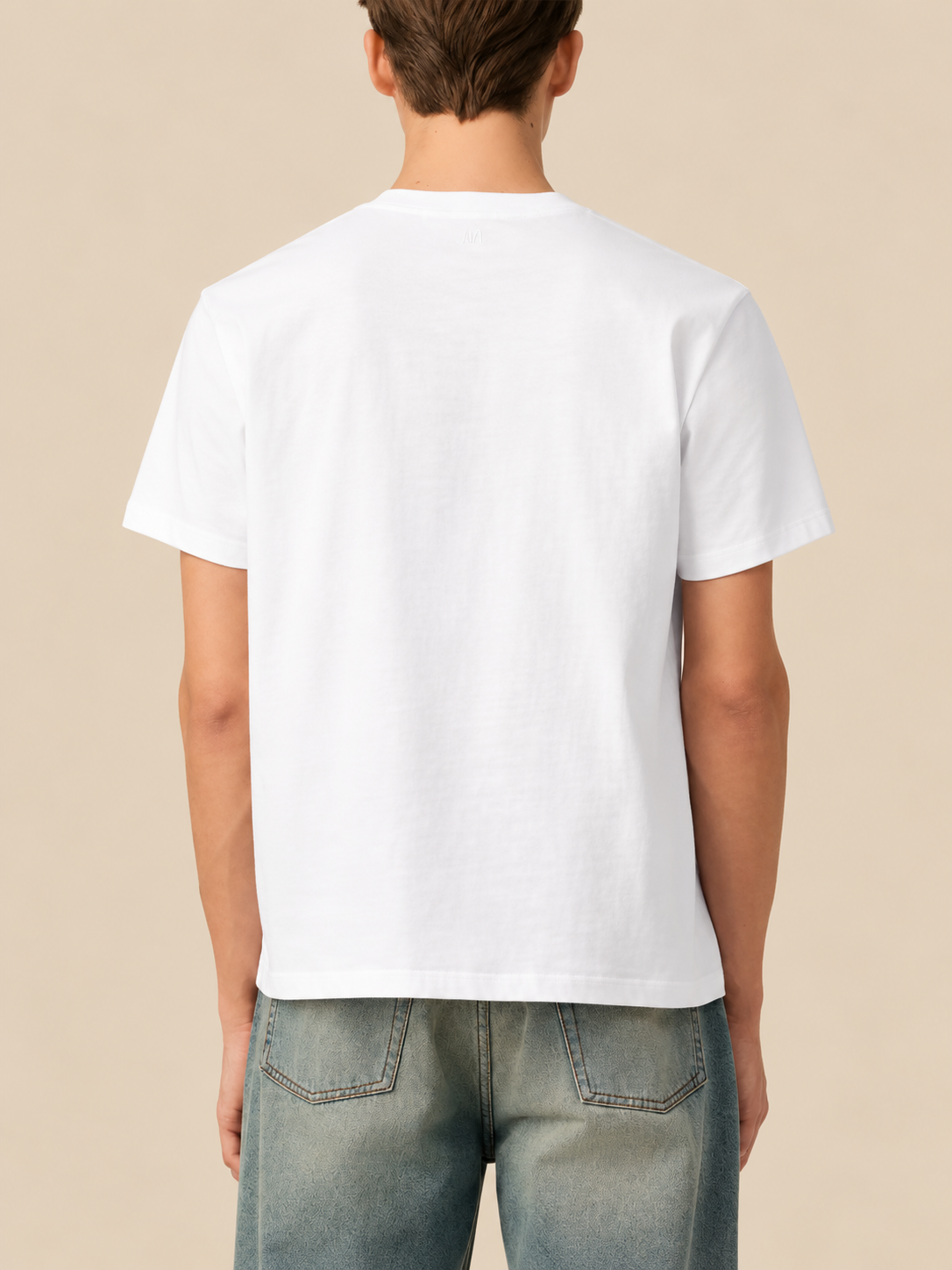 Camiseta Basica Blanca AMI Paris