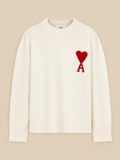 AMI Paris Wool Knit White Suéter