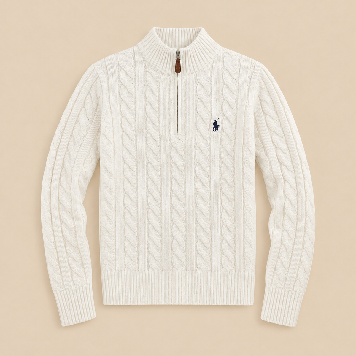 Suéter Trenzado con Cierre 1/4 Polo Ralph Lauren