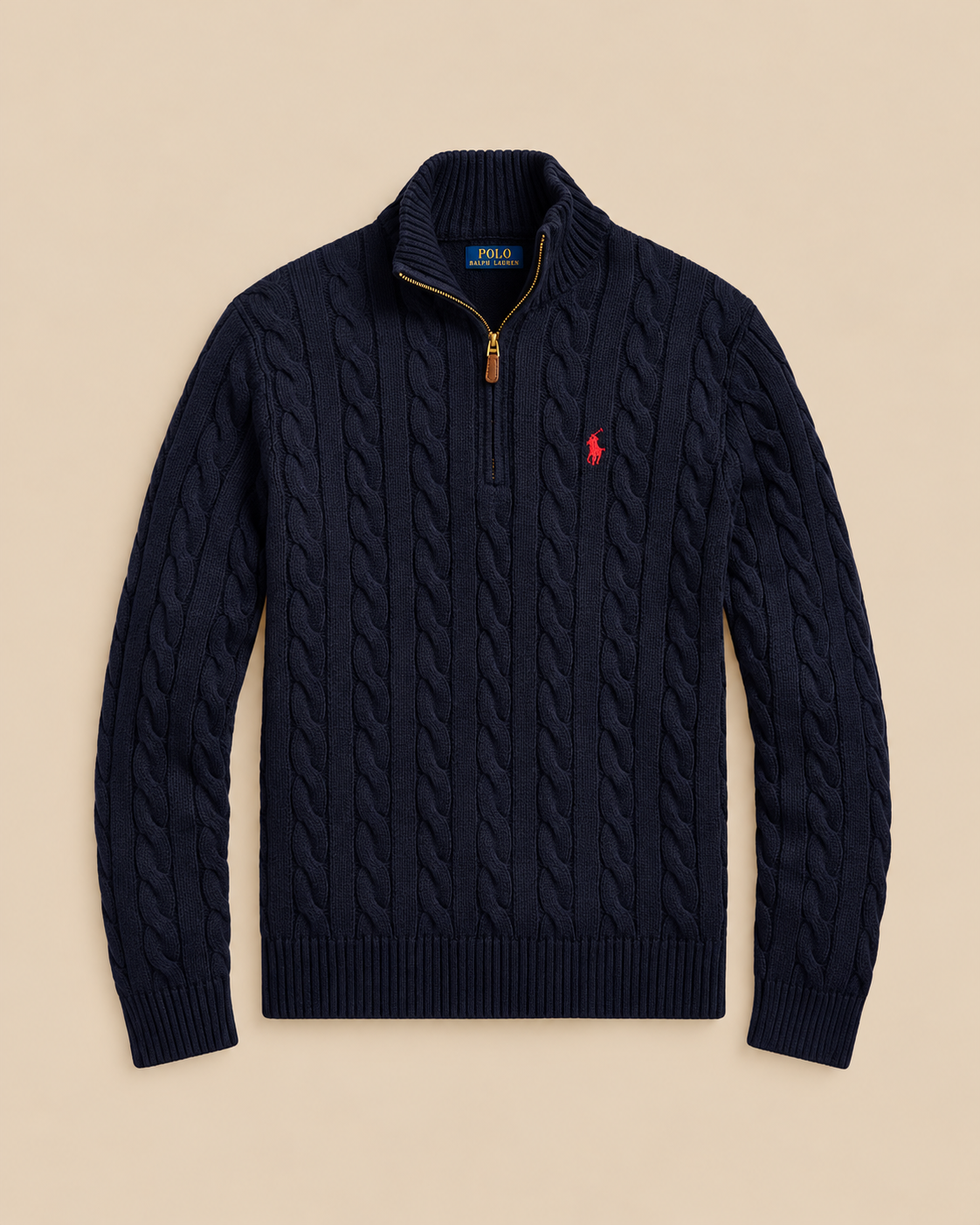 Suéter Trenzado con Cierre 1/4 Polo Ralph Lauren